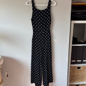 Amour Vert Wilfred Black Polka Dot Jumpsuit